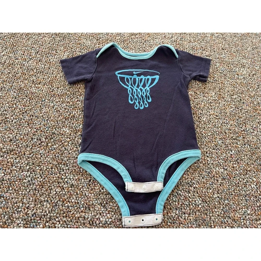 Nike Boys Blue Basketball Net Bodysuit 9-12M
